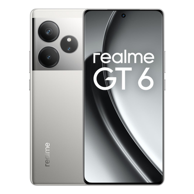 Телефон Realme GT6, 6.78\", 16GB RAM 512GB, 5G, сребрен
