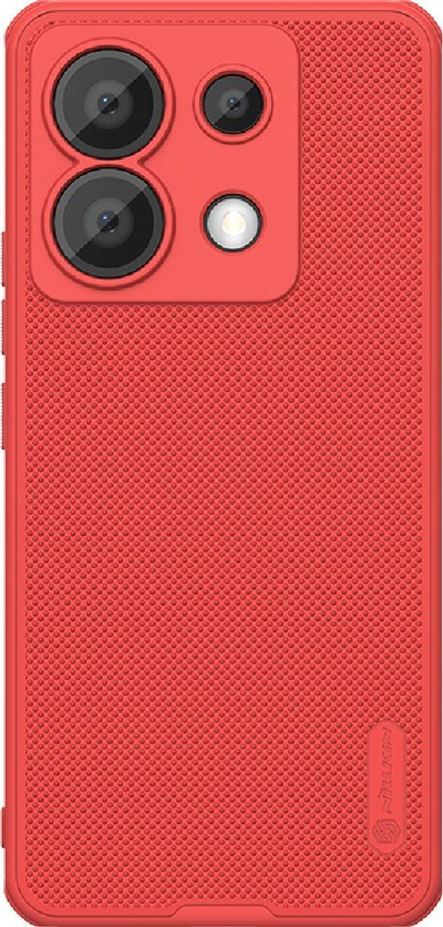 Mbulesë telefoni Nillkin Super Frosted Pro, për Xiaomi Redmi Note 13 Pro 5G Poco X6 5G, me teksturë kundër rrëshqitjes, e kuqe