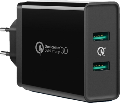Karikues murale Ugreen CD161, 2x USB A 36W, Quick Charge 3.0, i zi