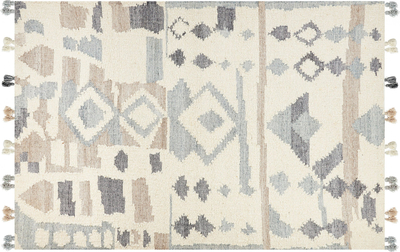 Tapet leshi MRGAVET Wool Kilim, 200 x 300 cm, me figura gjeometrike, shumëngjyrësh