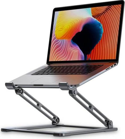 Mbajtëse laptopi Tech-Protect Prodesk, alumin, për laptop deri në 17\", ngjyrë argjendtë