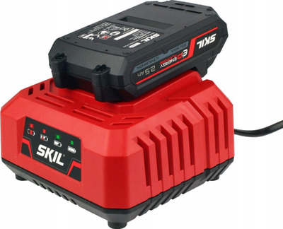 Karikues baterie Skil CHARGER 3122AA, 18V, 2.4A, i kuq