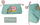 Neseser BaByliss Undercover Pusheen, poliestër, turkeze rozë