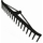 Гребло за сено Saska Garden HAY Rake Retro, пластично, 62 cm, црно