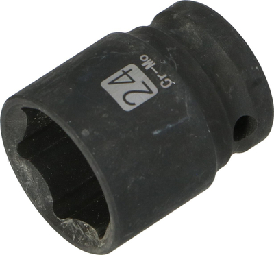Soket goditës Faster Tools, 1/2", 19 mm, i zezë