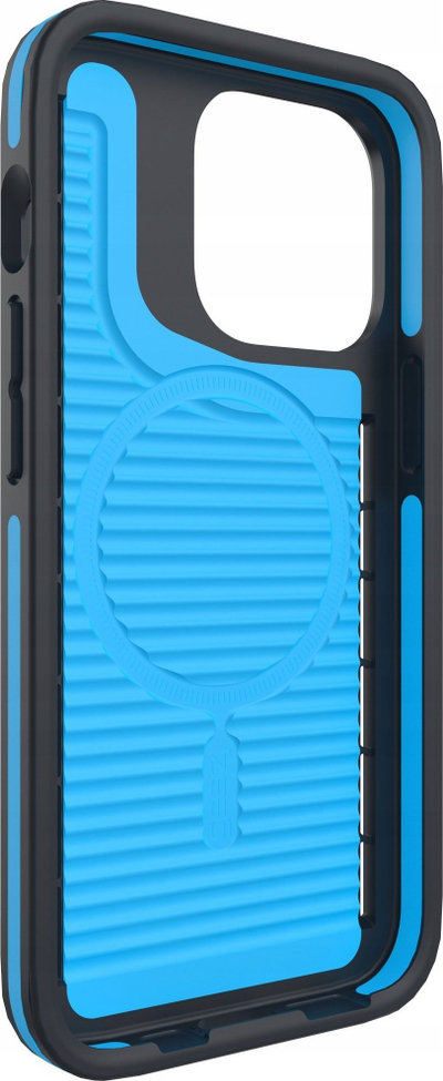Заштитна футрола Gear4 Vancouver Snap за iPhone 13 Pro, MagSafe, црно-сина