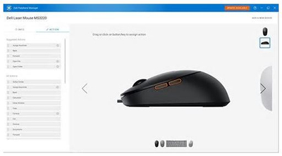 Maus Dell MS3220, 3 200 DPI, i zi