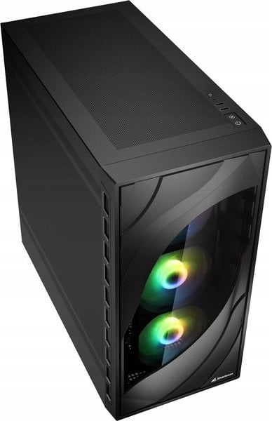 Kasë Sharkoon Rebel C80M RGB, e zezë, Midi Tower