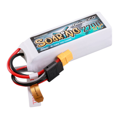 Bateri LiPo Gens Ace Soaring 2700mAh, 14.8V 4S, 30C, XT60