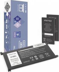 Bateri laptopi Mitsu YRDD6 Dell Inspiron 14 5481 5590, 3600mAh, 11.4V, e zezë