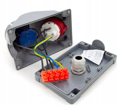 Prizë fikse industriale ELS Elektrotechnika N001T, 32A, 5P, me çelës kryesor