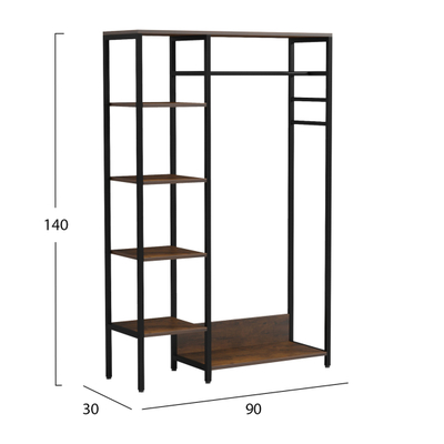 Paradhomë/Dollap  i hapur Aranja 90x30x140Hcm (HM18082)