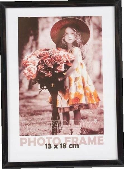 Рамка за фотографии Simple, 13x18 cm, со стакло, црна