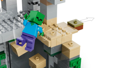 Set lodrash LEGO Minecraft Zombie Dungeon 21587, me figurina, shumëngjyrësh