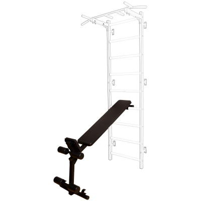 Stol palestër BenchK B310B/710B, i kthyeshëm, metal, i zi