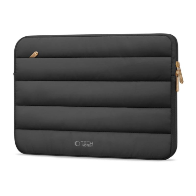 Çantë laptopi Tech-Protect Fluffy, 15-16\", me xhep përpara, e zezë