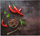 Mbulesë xhami për sobë Zeller Chilli Surface Top, xham sigurie, këmbë silikoni, shumëngjyrëshe