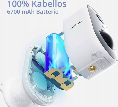 Kamerë sigurie Arenti GO1 Argo1s, Wi‑Fi, 1080p, e bardhë