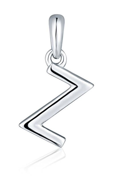 Pendant për varëse JVD SVLP0948XH2000Z "Z", e argjendtë