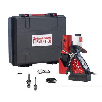 Makineri shpuse magnetike Rotabroach Element 50, 1500W, 230V, kuqe me të zezë