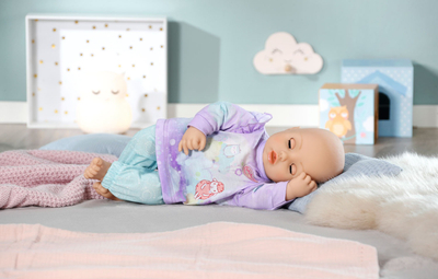 Veshje kukulle Baby Annabell Sweet Dreams, pizhama 43 cm, me varëse, lejla