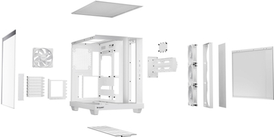Куќиште за компјутер Be Quiet Light Base 500 LX, MIDI Tower, ATX, бело
