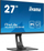 Monitor iiyama ProLite XUB2793HS-B4, 27", 1920 x 1080 (FullHD), 75 Hz, i zi