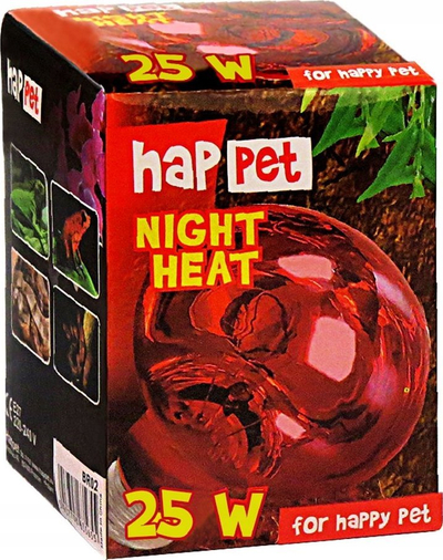 Llambë terrariumi Happet Terrarium Bulb Night Heating, 25W, UVA, e kuqe