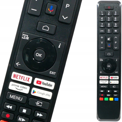 Telekomandë TV Lamex LXP43160, për Toshiba edhe Vestel, me Netflix edhe YouTube, ngjyrë e zezë