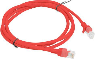 Kabllo interneti Lanberg Patchcord Cat6, 1m, e kuqe