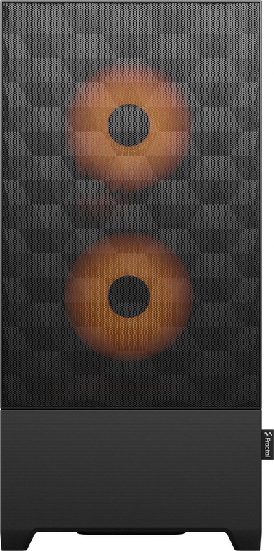 Kasë Pop Air RGB TG (FD-C-POR1A-05), e zezë/e portokalltë