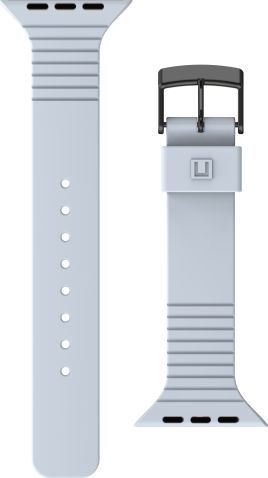 Силиконски ремен UAG U за Apple Watch 45mm 44mm 42mm, спорт, сив