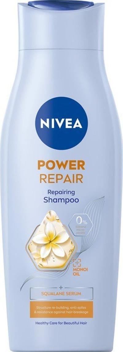 Shampo Nivea Power Repair, 400 ml, për flokë të dëmtuar