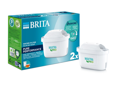 Patron filtri uji BRITA MAXTRA Pro Pure Performance, paketim 2 copë, i bardhë