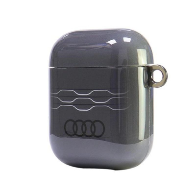 Kapak Audi IML Geometric Pattern për AirPods 1/2, TPU PC, gri