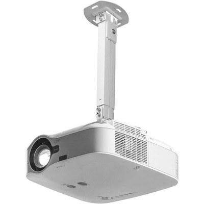 Mbajtës tavani për projektor Techly 309654, i rregullueshëm 38-58 cm, kapacitet 13.5 kg, argjendtë