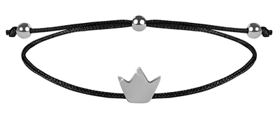 Byzylyk Troli Crown, i zi/argjendtë