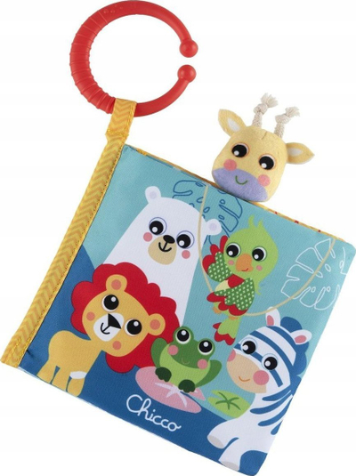 Libër edukativ me kukull gishti Chicco Gjirafë, 3-24 mujsh, 15 x 4 x 15 cm, shumëngjyrësh