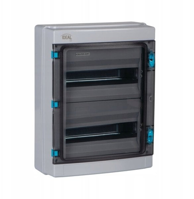 Kuti shpërndarëse elektrike Kanlux KDB IP65 S26T, 2x13 module, 1500V, gri