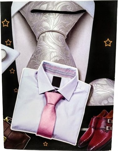 Qese dhuratash Gift Bag S MIX, 18x24x8.5 cm, dizajn biznes, me plot ngjyra