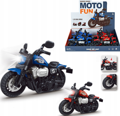Motor lodër Trifox Motorcycle Gallop, me drita edhe zhurma, për kalama 3+, blu