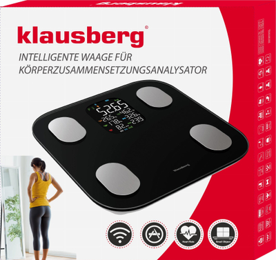 Peshore analitike banjoje Klausberg KB-7854, Bluetooth, ekran me ngjyra, e zezë