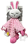 Lodër pelushi Miluś Pink Hare, 25cm, rozë