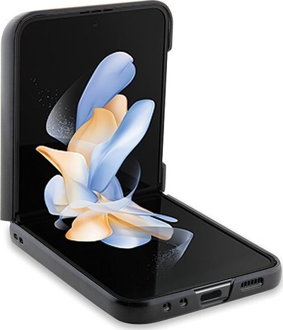Mbulesë telefoni Karl Lagerfeld Z Flip5, Saffiano Monogram Choupette, e zezë