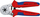 Presa krimpuese Knipex Lever 97 55 14, profil gjashtëkëndsh, doreza shumëpërbërëse