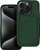 Mbrojtëse me xhep për karta për iPhone 15 Pro, material i fortë, jeshile