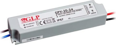 Напојување за светилки со диоди ГЛОБАЛ ЛИДЕР ПАУЕР, 24V DC, 20W, IP67