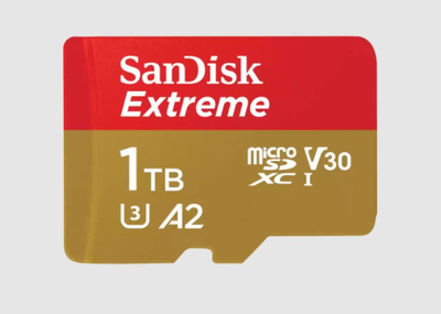 Kartë memorje SanDisk Extreme, 1TB, 190 MB/s, UHS I U3