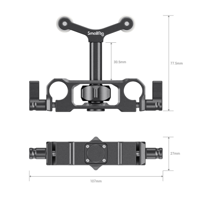 Mbajtës SmallRig Universal 15mm LWS për mbështetje lente