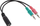 Kabllo adapter audio InLine 99312I, Jack 3.5mm në 2x Jack 3.5mm, 0.15m, i zi